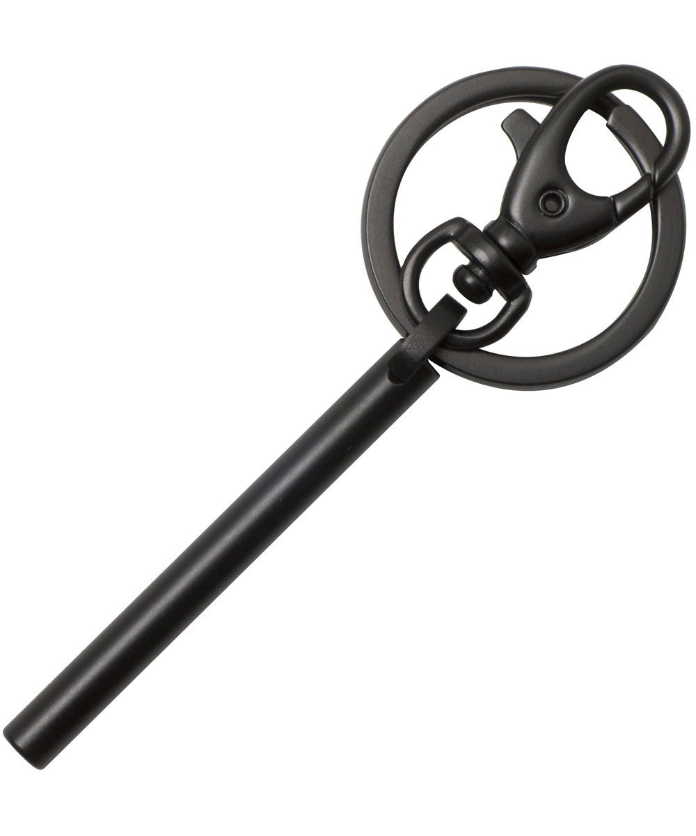 HUGO BOSS HAK746A Μπρελόκ Essential Matte Black Key Ring - Κοσμηματοπωλείο Goldy