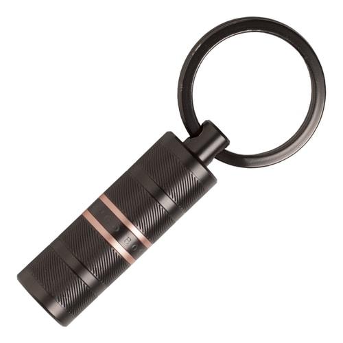 HUGO BOSS HAK8455 Μπρελόκ Level Black Key Ring - Κοσμηματοπωλείο Goldy