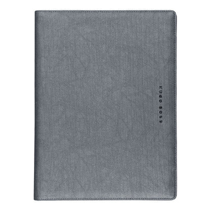 HUGO BOSS HDF105J Ντοσιέ A4 Gleam Dark Grey Folder - Κοσμηματοπωλείο Goldy
