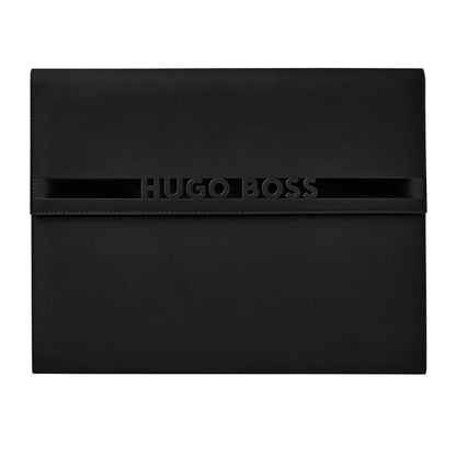 HUGO BOSS HDF309A Ντοσιέ A4 Cloud Matte Black Folder - Κοσμηματοπωλείο Goldy