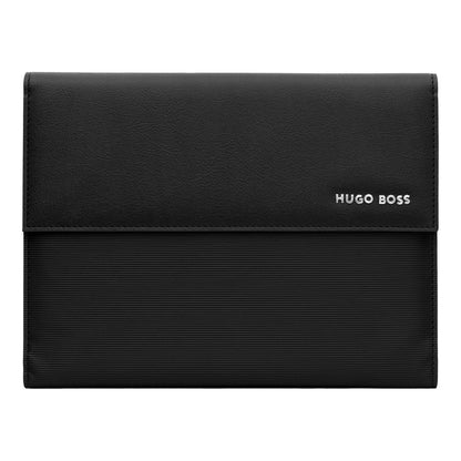 HUGO BOSS HDM210A Ντοσιέ A5 Pinstripe Black Folder - Κοσμηματοπωλείο Goldy