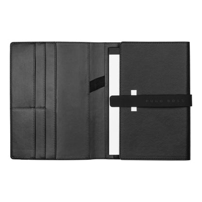 HUGO BOSS HDM212A Ντοσιέ A5 Illusion Gear Black Folder - Κοσμηματοπωλείο Goldy