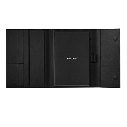 HUGO BOSS HDM309A Ντοσιέ A5 Cloud Matte Black Folder - Κοσμηματοπωλείο Goldy