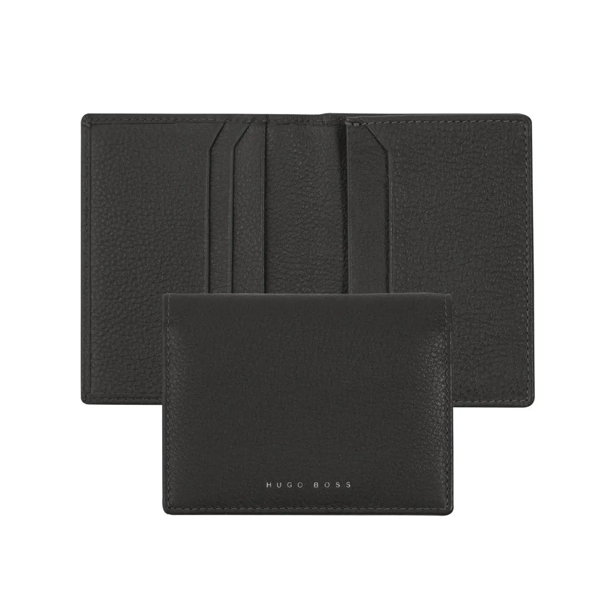 HUGO BOSS HLC009J Καρτοθήκη Storyline Grey Card Holder - Κοσμηματοπωλείο Goldy
