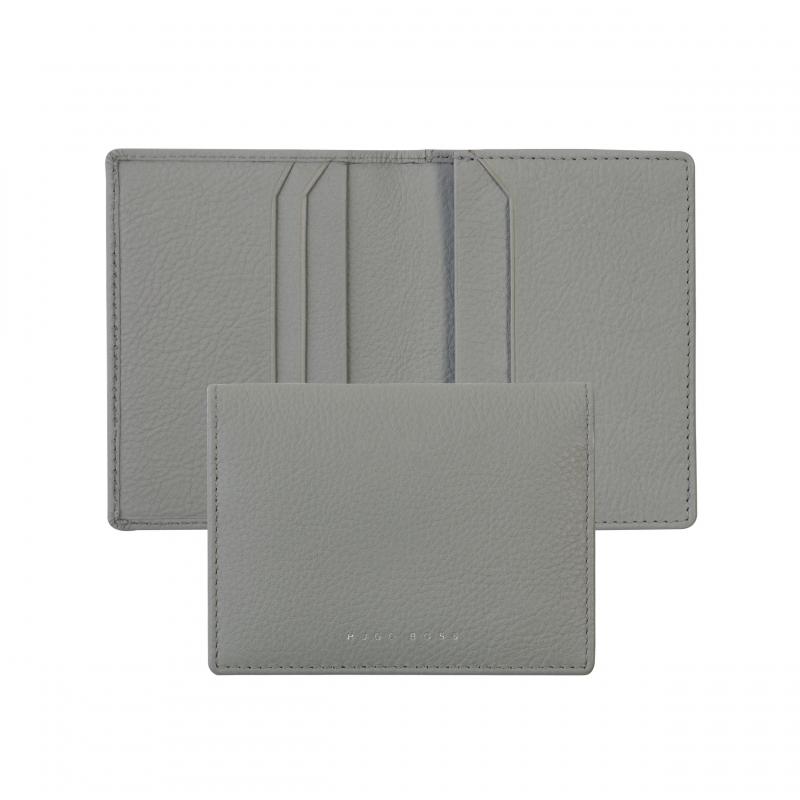 HUGO BOSS HLC009K Καρτοθήκη Storyline Light Grey Card Holder - Κοσμηματοπωλείο Goldy