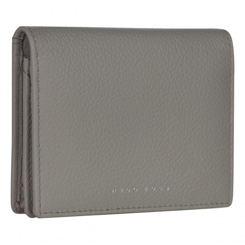 HUGO BOSS HLC009K Καρτοθήκη Storyline Light Grey Card Holder - Κοσμηματοπωλείο Goldy