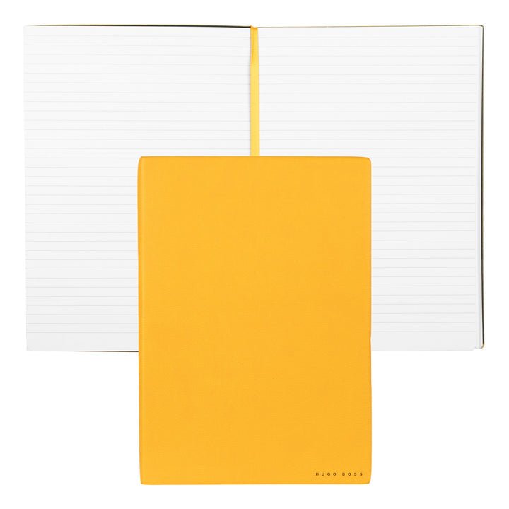 HUGO BOSS HNB121SL Σημειωματάριο B5 Essential Storyline Yellow Notebook - Κοσμηματοπωλείο Goldy