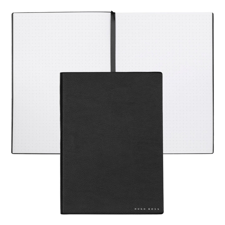 HUGO BOSS HNH121AD Σημειωματάριο A5 Essential Storyline Black Notebook - Κοσμηματοπωλείο Goldy