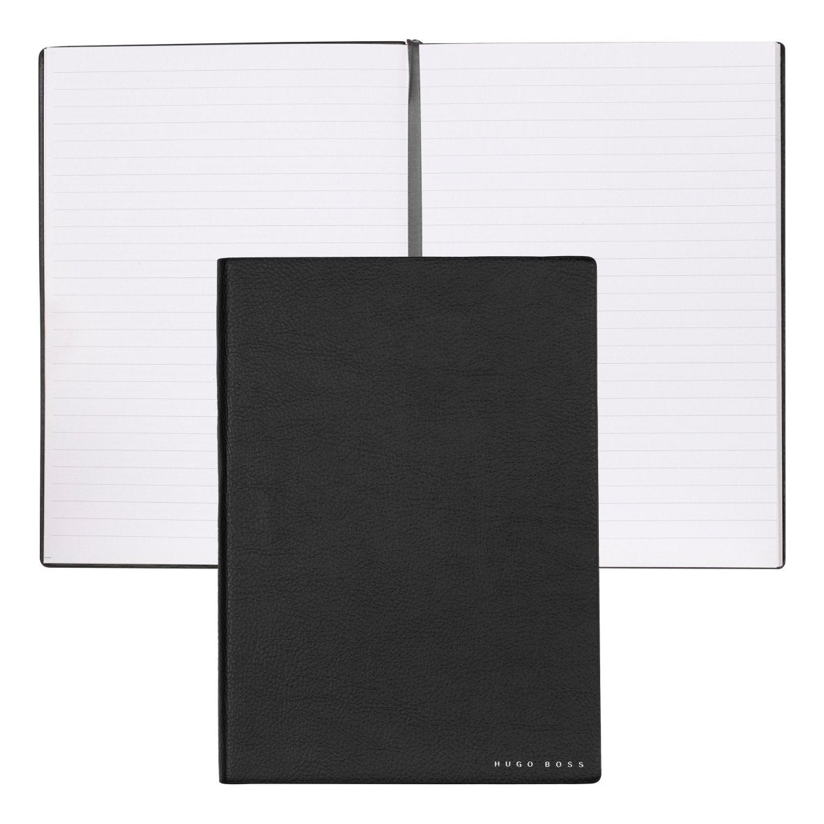 HUGO BOSS HNH121AL Σημειωματάριο A5 Essential Storyline Black Notebook - Κοσμηματοπωλείο Goldy