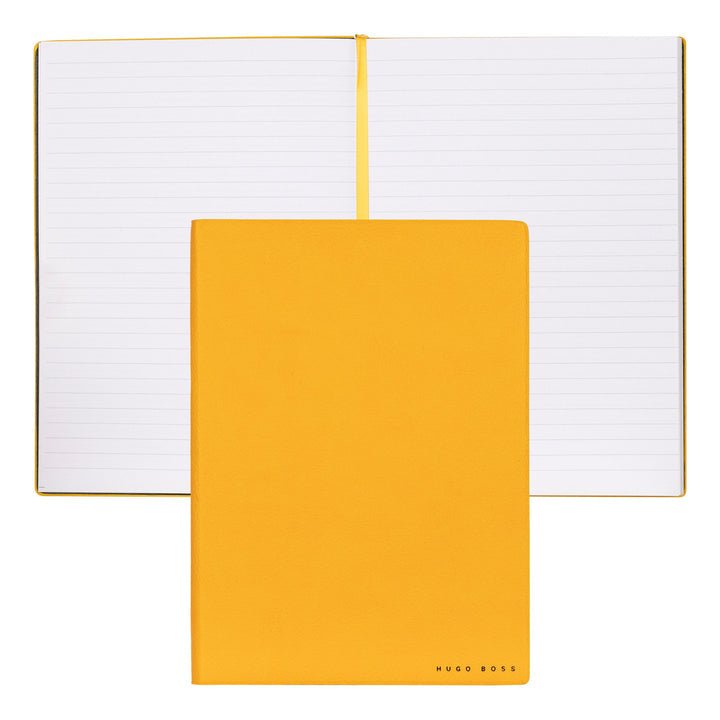 HUGO BOSS HNH121SL Σημειωματάριο A5 Essential Storyline Yellow Notebook - Κοσμηματοπωλείο Goldy