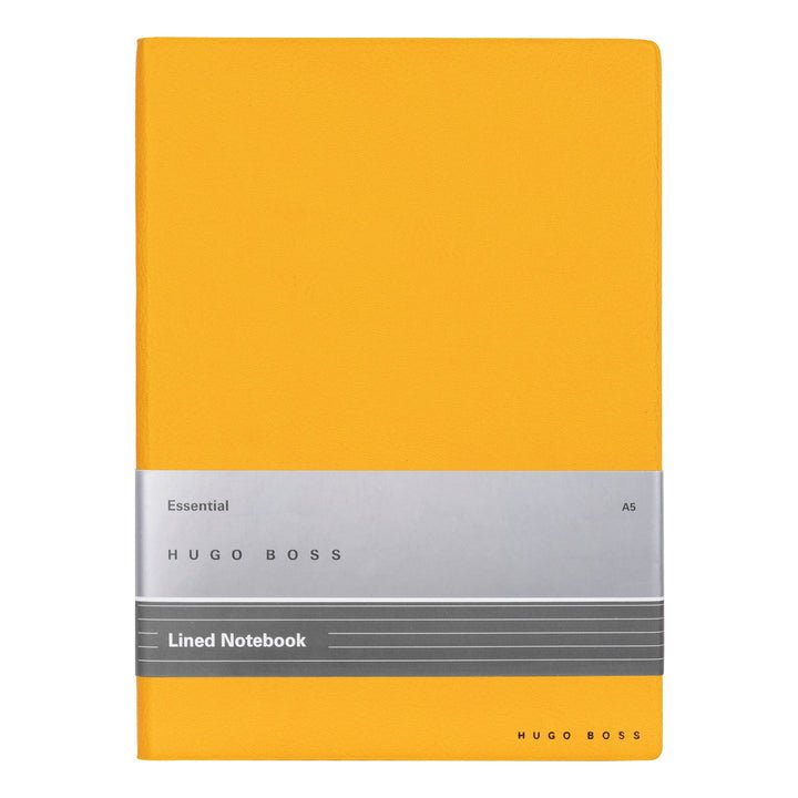 HUGO BOSS HNH121SL Σημειωματάριο A5 Essential Storyline Yellow Notebook - Κοσμηματοπωλείο Goldy