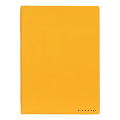 HUGO BOSS HNH121SL Σημειωματάριο A5 Essential Storyline Yellow Notebook - Κοσμηματοπωλείο Goldy