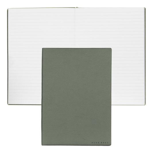 HUGO BOSS HNH121TL Σημειωματάριο A5 Essential Storyline Khaki Notebook - Κοσμηματοπωλείο Goldy