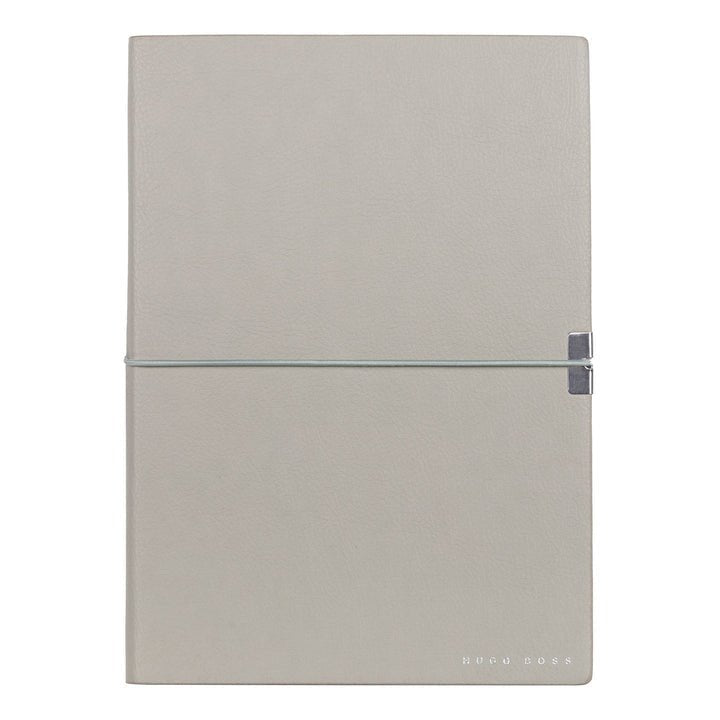 HUGO BOSS HNH124KL Σημειωματάριο A5 Essential Storyline Grey Notebook - Κοσμηματοπωλείο Goldy