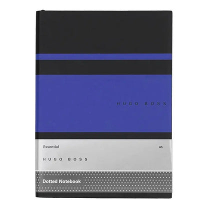 HUGO BOSS HNH127LD Σημειωματάριο A5 Essential Gear Matrix Blue Notebook - Κοσμηματοπωλείο Goldy