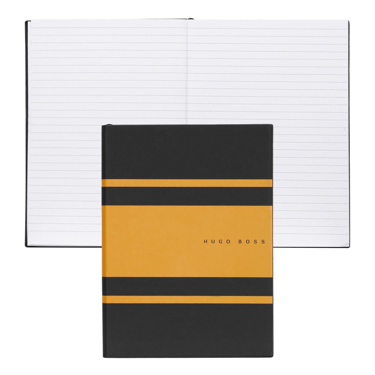HUGO BOSS HNH127SL Σημειωματάριο A5 Essential Gear Matrix Yellow Notebook - Κοσμηματοπωλείο Goldy