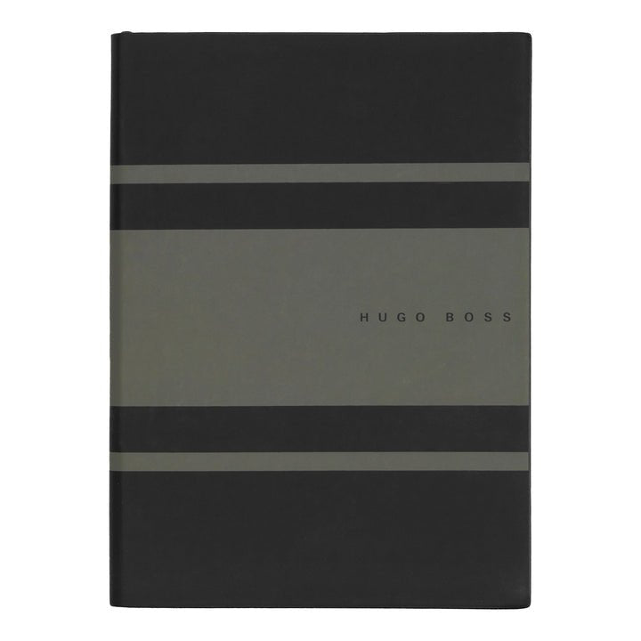 HUGO BOSS HNH127TD Σημειωματάριο A5 Essential Gear Matrix Khaki Notebook - Κοσμηματοπωλείο Goldy