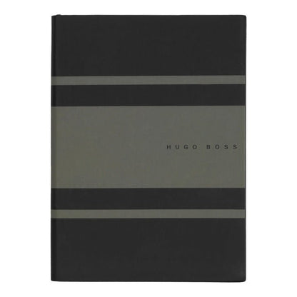 HUGO BOSS HNH127TD Σημειωματάριο A5 Essential Gear Matrix Khaki Notebook - Κοσμηματοπωλείο Goldy