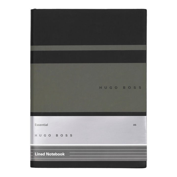 HUGO BOSS HNH127TD Σημειωματάριο A5 Essential Gear Matrix Khaki Notebook - Κοσμηματοπωλείο Goldy