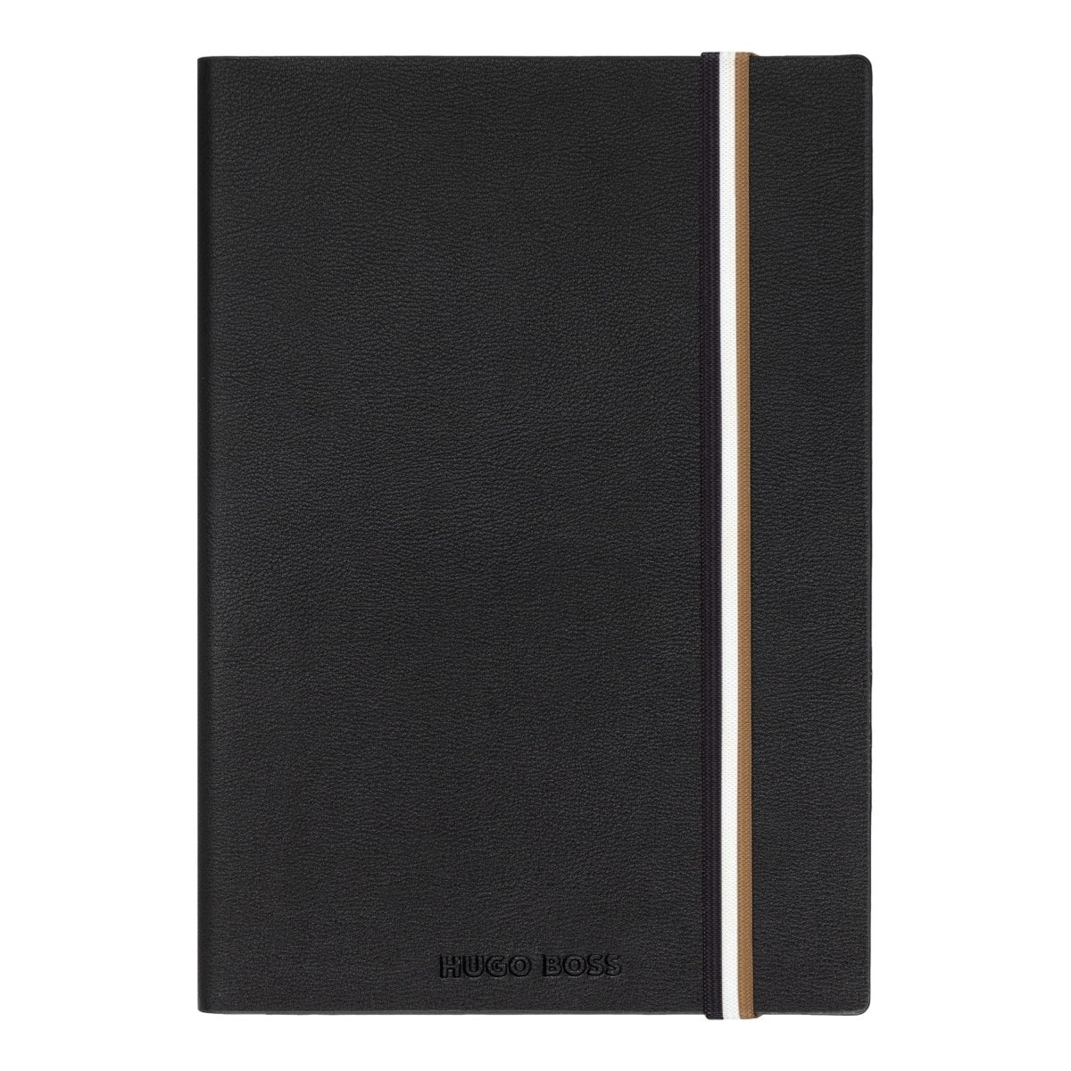 HUGO BOSS HNH321AL Σημειωματάριο A5 Iconic Black Lined Notebook - Κοσμηματοπωλείο Goldy