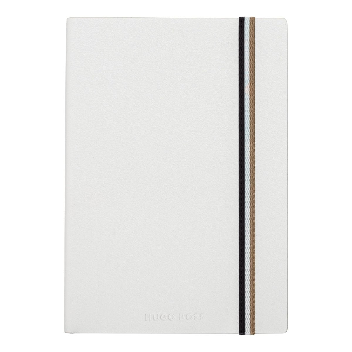 HUGO BOSS HNH321WL Σημειωματάριο A5 Iconic White Lined Notebook - Κοσμηματοπωλείο Goldy