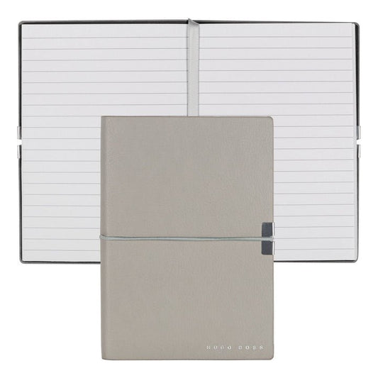 HUGO BOSS HNM124KL Σημειωματάριο A6 Essential Storyline Grey Notebook - Κοσμηματοπωλείο Goldy