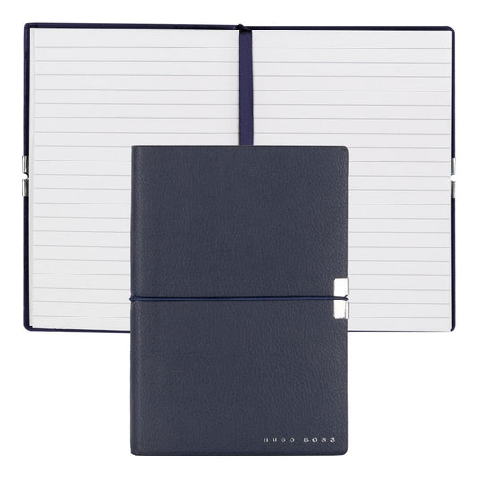 HUGO BOSS HNM124NL Σημειωματάριο A6 Elegance Storyline Blue Notebook - Κοσμηματοπωλείο Goldy