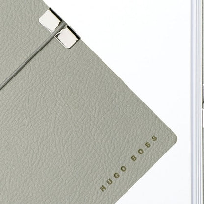 HUGO BOSS HNM704K Σημειωματάριο A6 Storyline Grey Notepad - Κοσμηματοπωλείο Goldy