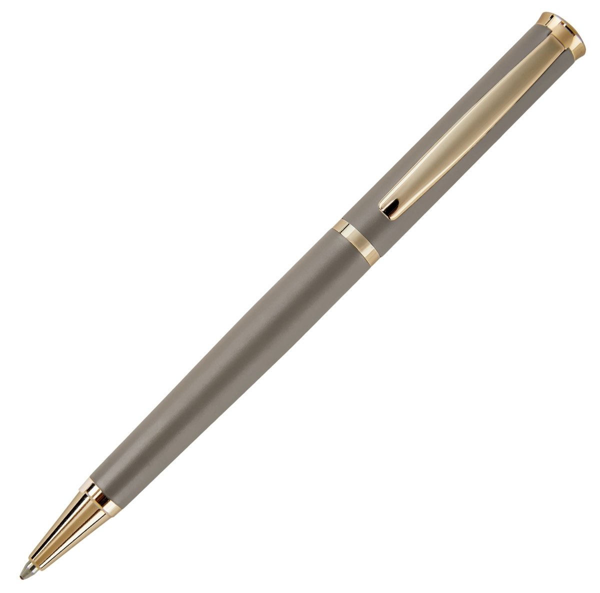 HUGO BOSS HSC3114H Στυλό Sophisticated Matte Taupe Ballpoint Pen - Κοσμηματοπωλείο Goldy