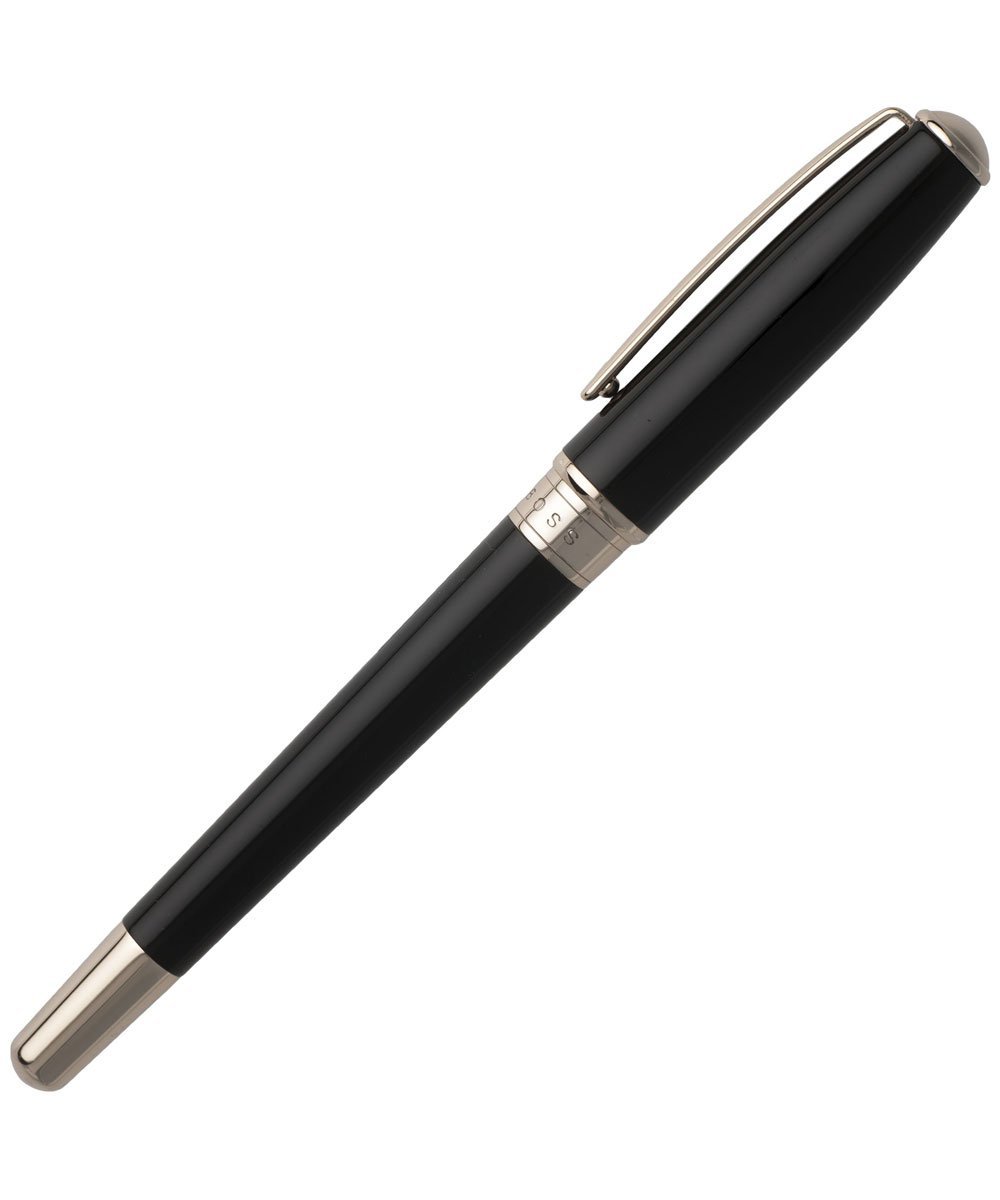 HUGO BOSS HSC8075A Essentian Black Lady Rollerball Pen - Κοσμηματοπωλείο Goldy