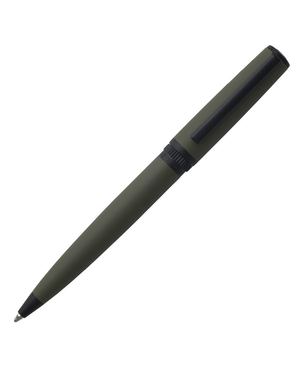 HUGO BOSS HSC9744T Στυλό Gear Matrix Khaki Ballpoint Pen - Κοσμηματοπωλείο Goldy