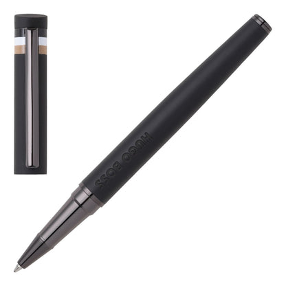 HUGO BOSS HSG3525A Στυλό Loop Black Iconic Rollerball Pen - Κοσμηματοπωλείο Goldy