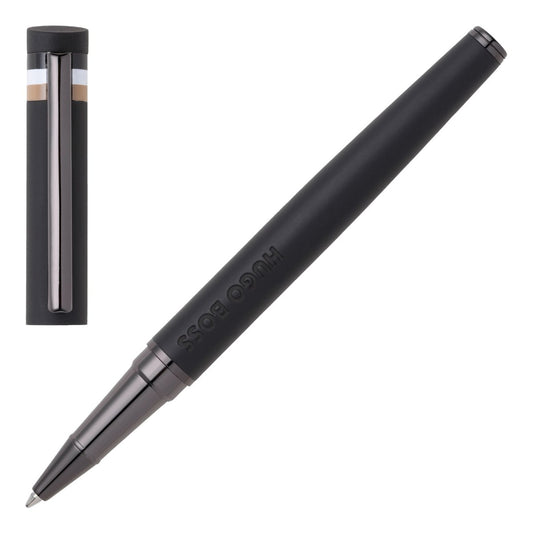 HUGO BOSS HSG3525A Στυλό Loop Black Iconic Rollerball Pen - Κοσμηματοπωλείο Goldy