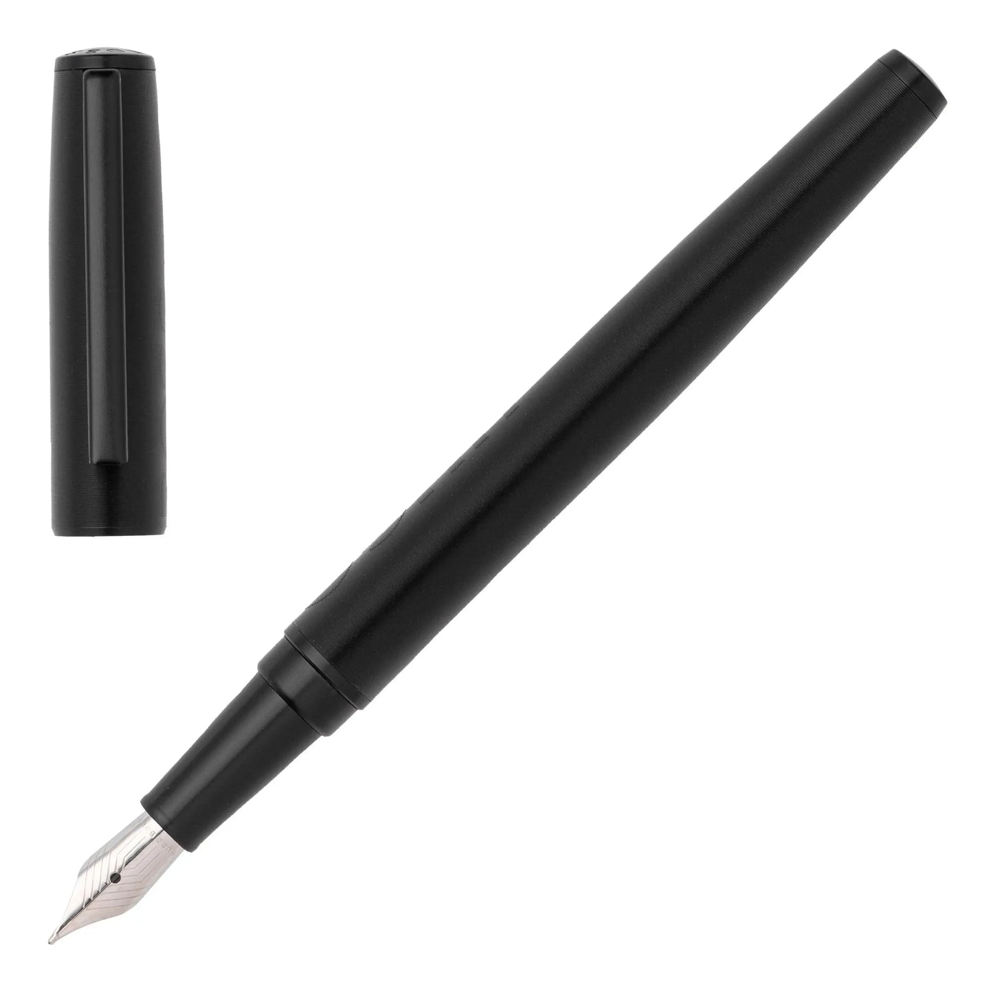 HUGO BOSS HSH2092A Πένα Label Black Fountain Pen - Κοσμηματοπωλείο Goldy