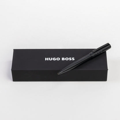 HUGO BOSS HSH2094A Στυλό Label Black Ballpoint Pen - Κοσμηματοπωλείο Goldy