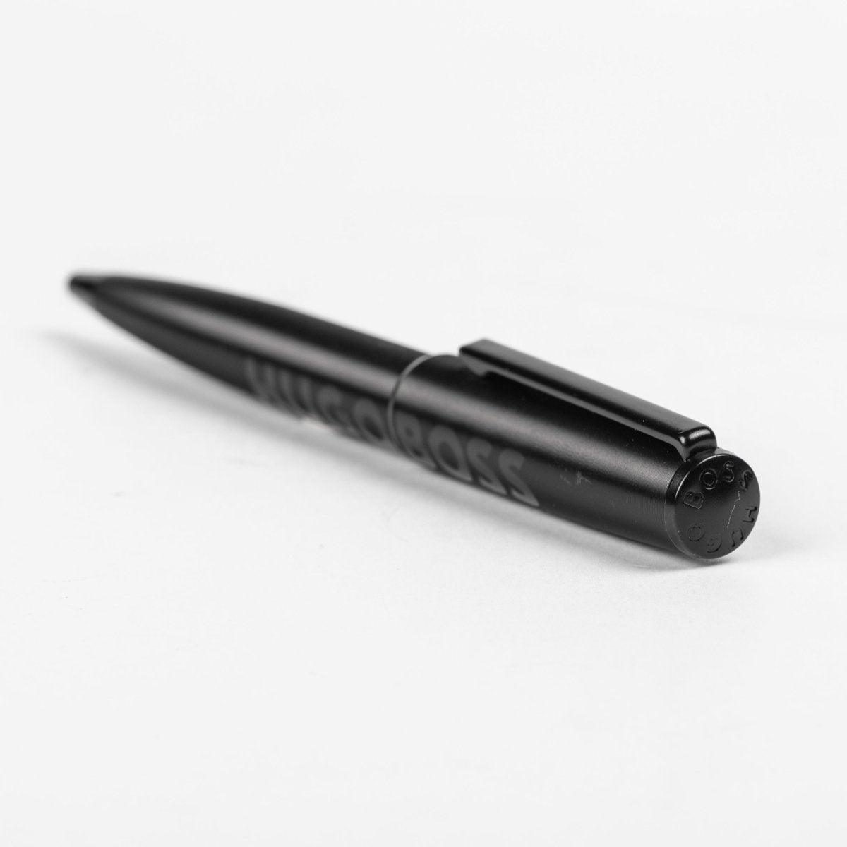 HUGO BOSS HSH2094A Στυλό Label Black Ballpoint Pen - Κοσμηματοπωλείο Goldy