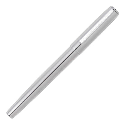 HUGO BOSS HSH2095B Στυλό Label Chrome Rollerball Pen - Κοσμηματοπωλείο Goldy