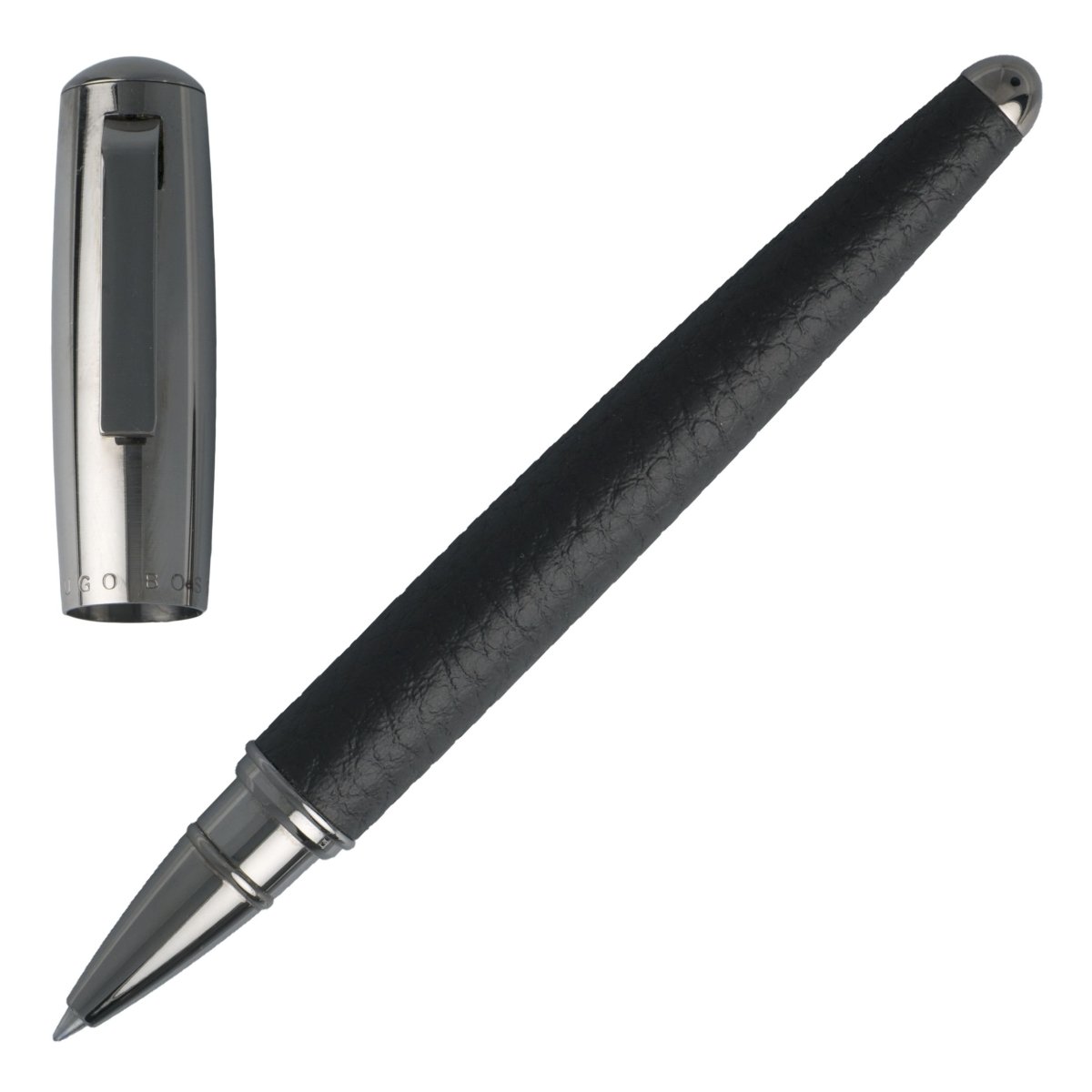 HUGO BOSS HSL6045A Στυλό Pure Leather Rollerball Pen - Κοσμηματοπωλείο Goldy