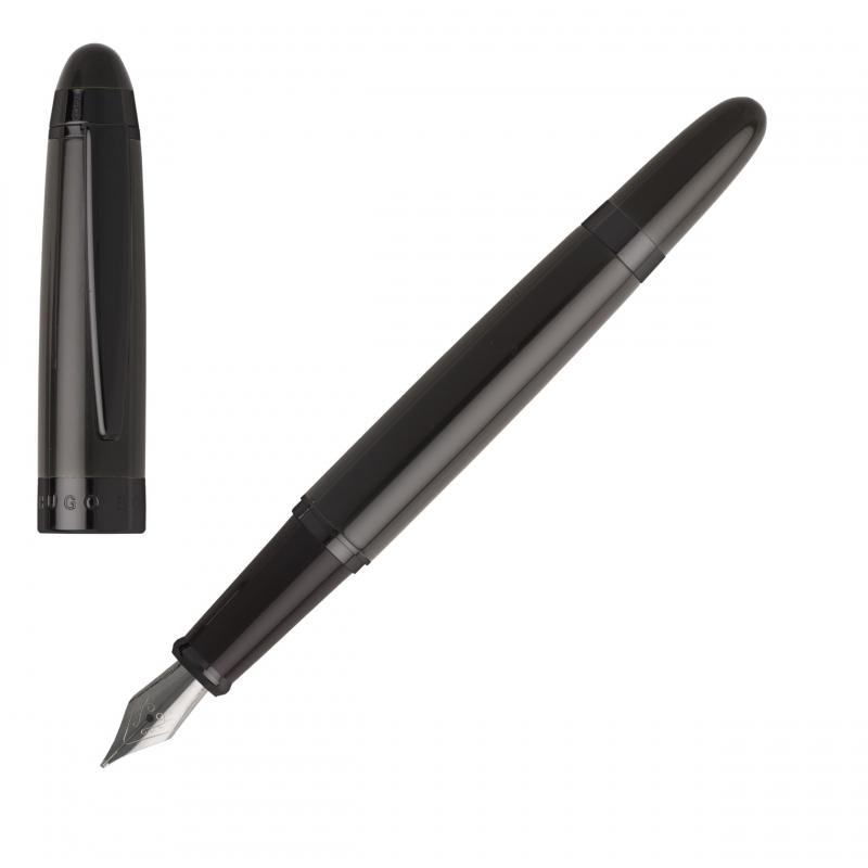 HUGO BOSS HSN0012J Πένα Icon Grey Fountain Pen - Κοσμηματοπωλείο Goldy