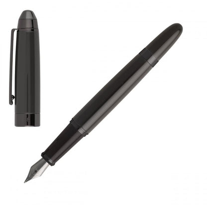 HUGO BOSS HSN0012J Πένα Icon Grey Fountain Pen - Κοσμηματοπωλείο Goldy