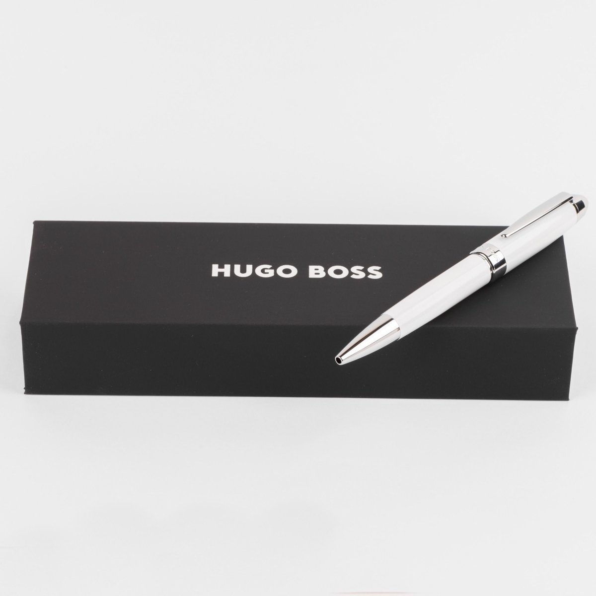 HUGO BOSS HSN0014F Στυλό Icon White Ballpoint Pen - Κοσμηματοπωλείο Goldy