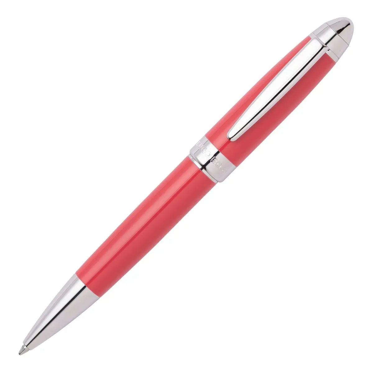 HUGO BOSS HSN0014P Στυλό Icon Corail/Chrome Ballpoint Pen - Κοσμηματοπωλείο Goldy