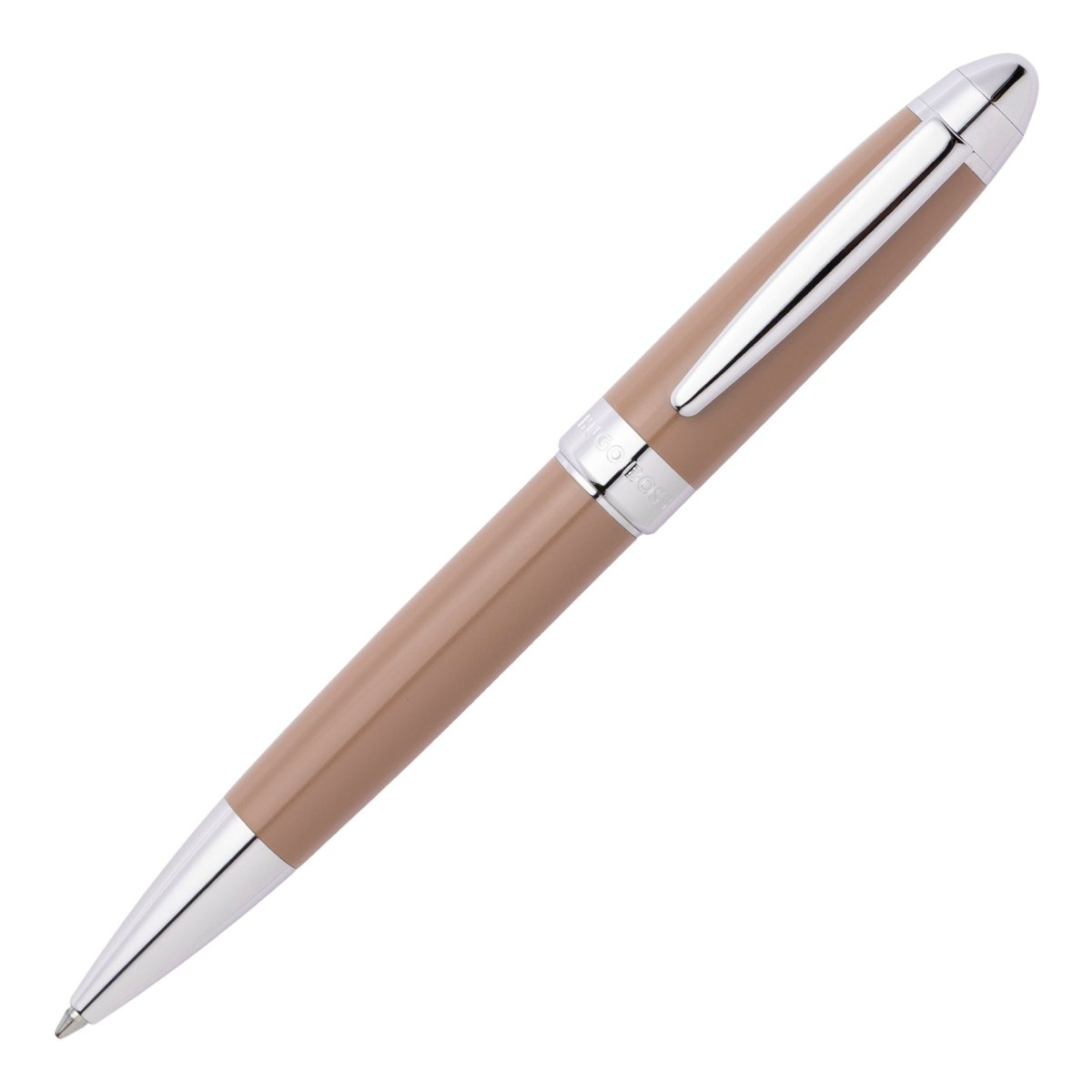 HUGO BOSS HSN0014Z Στυλό Icon Camel/Chrome Ballpoint Pen - Κοσμηματοπωλείο Goldy