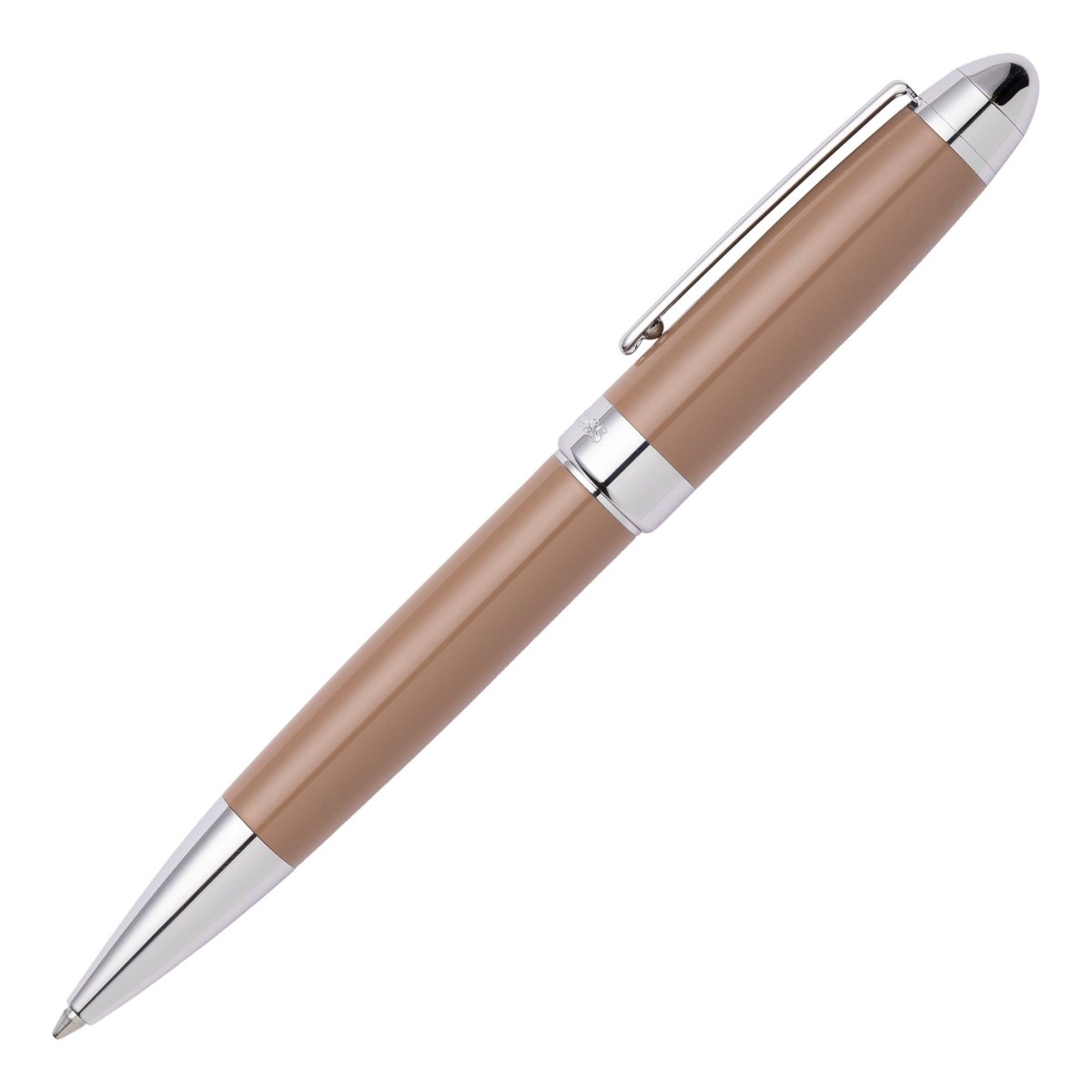 HUGO BOSS HSN0014Z Στυλό Icon Camel/Chrome Ballpoint Pen - Κοσμηματοπωλείο Goldy