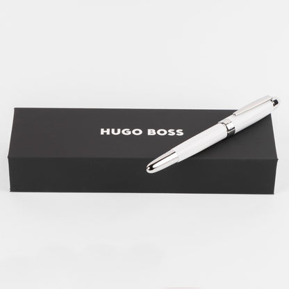 HUGO BOSS HSN0015F Στυλό Icon White Rollerball Pen - Κοσμηματοπωλείο Goldy