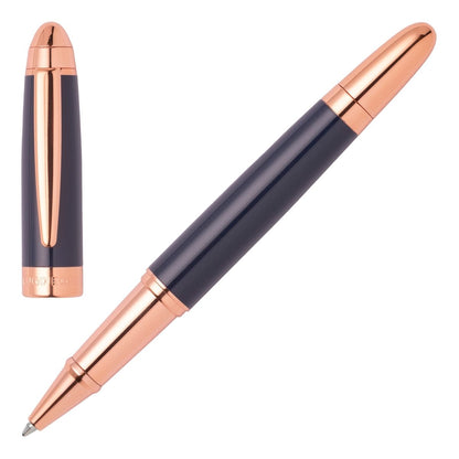 HUGO BOSS HSN0015N Στυλό Icon Blue/Rose-gold Rollerball Pen - Κοσμηματοπωλείο Goldy