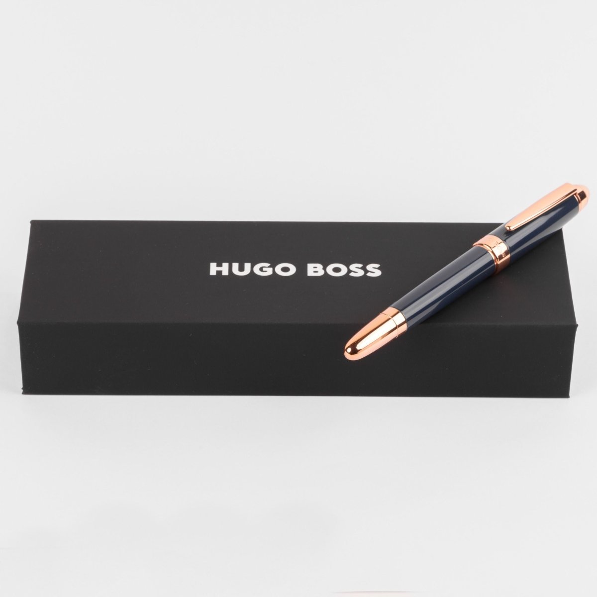 HUGO BOSS HSN0015N Στυλό Icon Blue/Rose-gold Rollerball Pen - Κοσμηματοπωλείο Goldy