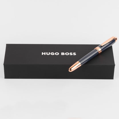 HUGO BOSS HSN0015N Στυλό Icon Blue/Rose-gold Rollerball Pen - Κοσμηματοπωλείο Goldy