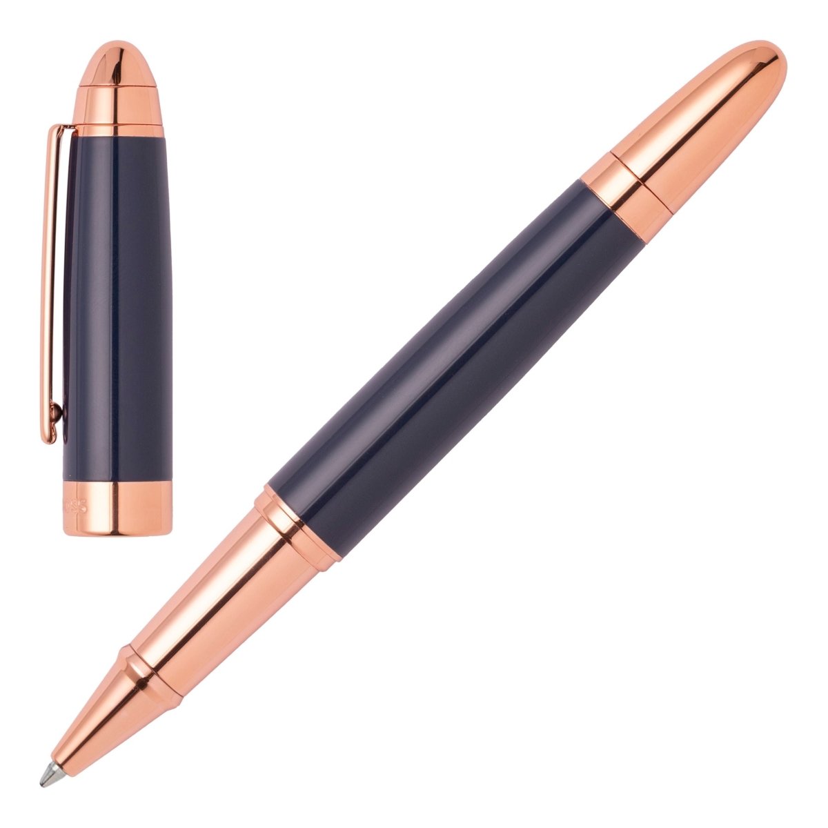 HUGO BOSS HSN0015N Στυλό Icon Blue/Rose-gold Rollerball Pen - Κοσμηματοπωλείο Goldy