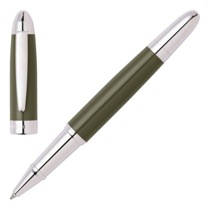 HUGO BOSS HSN0015T Στυλό Icon Khaki/Gun Rollerball Pen - Κοσμηματοπωλείο Goldy